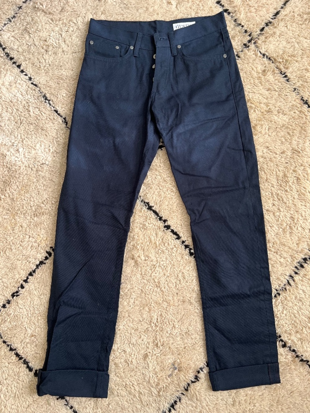Gustin #413 Japan Black Selvedge Duck Canvas Size 30 Slim